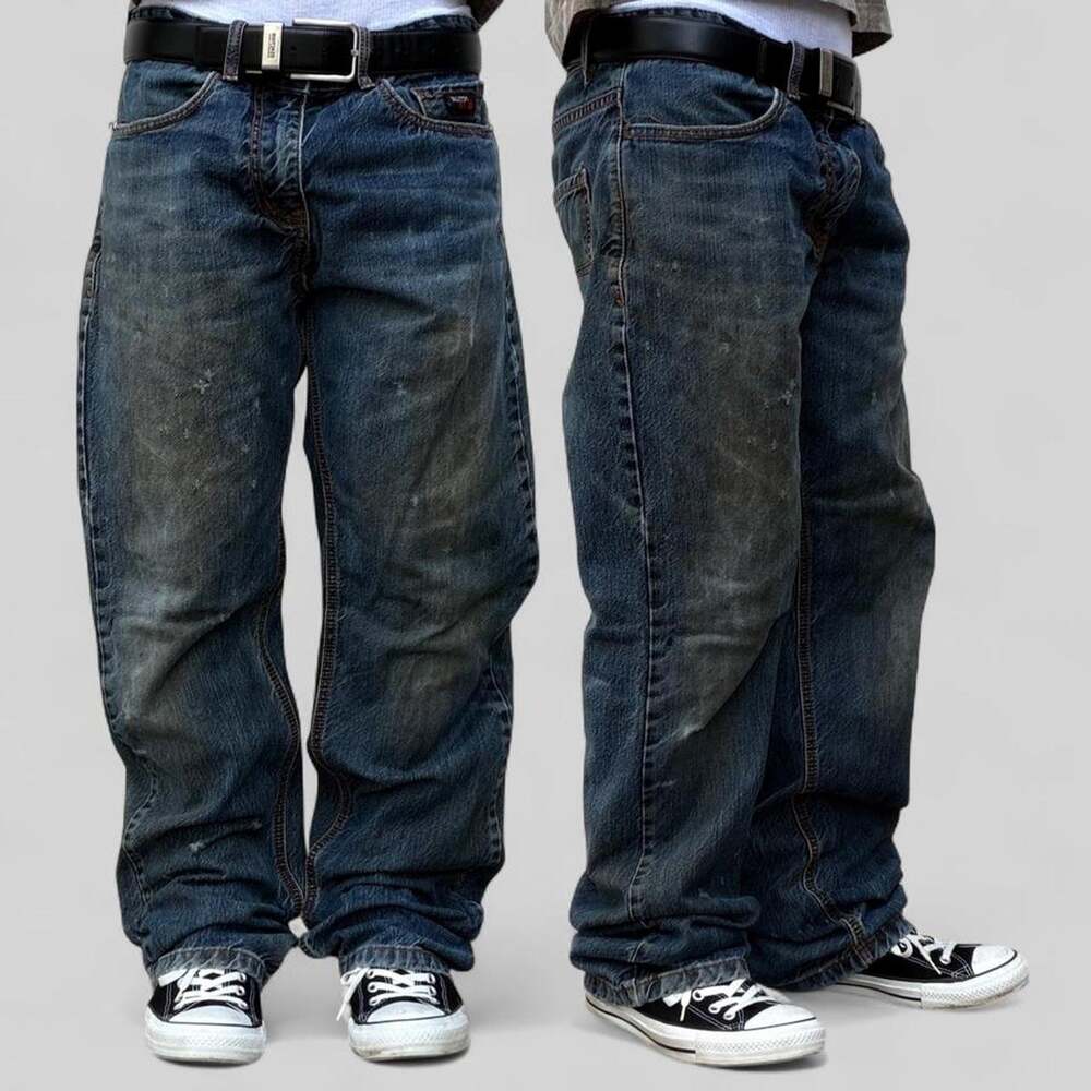 Vintage Forge FR Workwear Baggy Jeans Distressed Denim 32x32